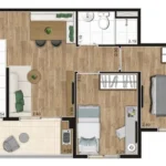 Planta 2 Dorm. 45m Maio - Jacarandá Alto do Jardim
