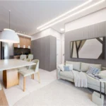 Perspectiva Apartamento 50m² - Living - New Way Santo André