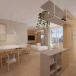 Perspectiva Apartamento Final 1 - Sala Ampliada - São Rafael