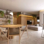 Perspectiva Apto Living Ampliado - Ilha de Murano