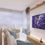 Perspectiva Living com Terraço Gourmet Aberto - Vip Essência