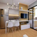 Perspectiva Living com Terraço Gourmet Fechado - Vip Essência