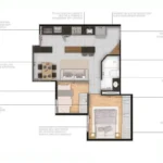 Planta Apartamento Final 1 Varanda Integrada - Vip Gales
