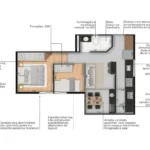 Planta Apartamento Final 2 e 3 - Vip Gales