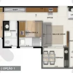 Planta Tipo Meio Opção 1 - Move Jardim