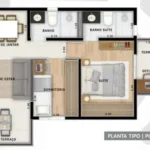 Planta Tipo Ponta Opção 2 - Move Jardim
