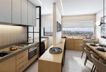 Apartamento Decorado - Cozinha e Jantar - Conect Casa Branca