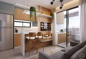 Pespectiva Living Ampliado com Varanda Integrada - Vip Gales